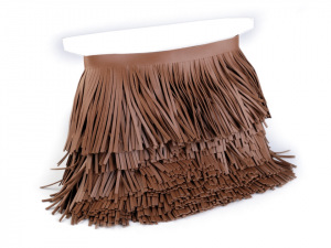 Třásně z eko kůže šíře 11 cm