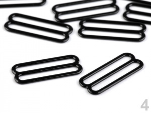 Háček a posunovač na prádlo šíře 30 mm kovový