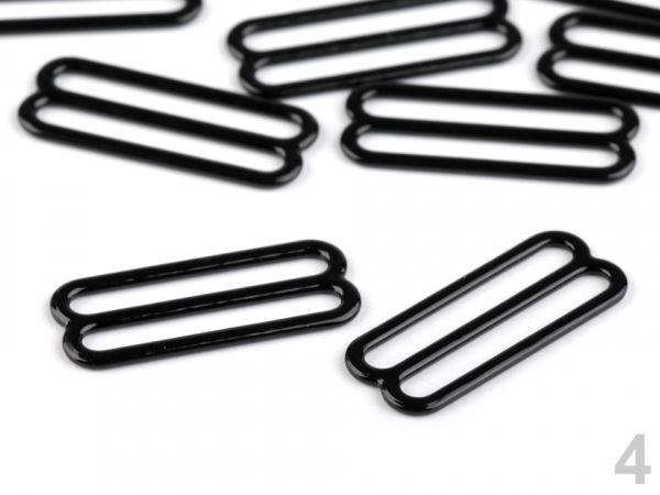 Háček a posunovač na prádlo šíře 30 mm kovový