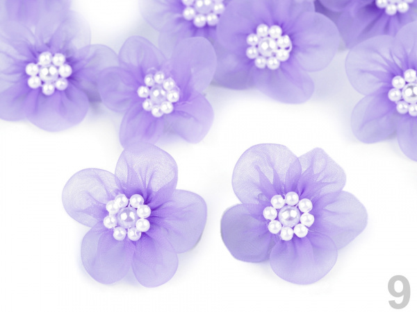 Skřipec do vlasů s květem