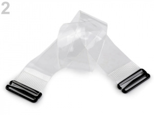 Podprsenkové zadní zapínání transparentní