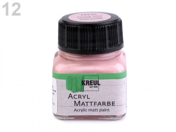 Akrylová barva na malování dekorací a interiérů 20 ml