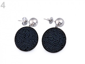 Náušnice z nerezové oceli placky menší