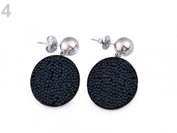 Náušnice z nerezové oceli placky menší