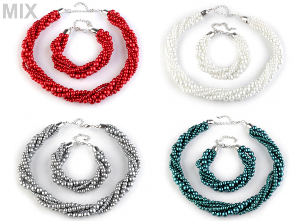 Perlový náhrdelník a náramek