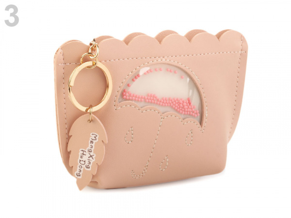 Peněženka / klíčenka s přesýpacím deštníkem