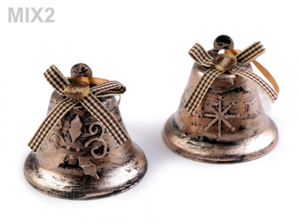 Vánoční zvoneček 60x65 mm