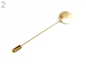 Ozdobný špendlík - polotovar s ploškou