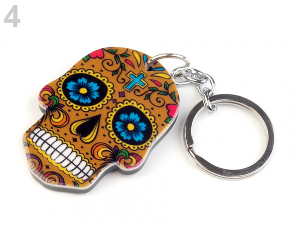 Přívěsek na batoh / klíče lebka