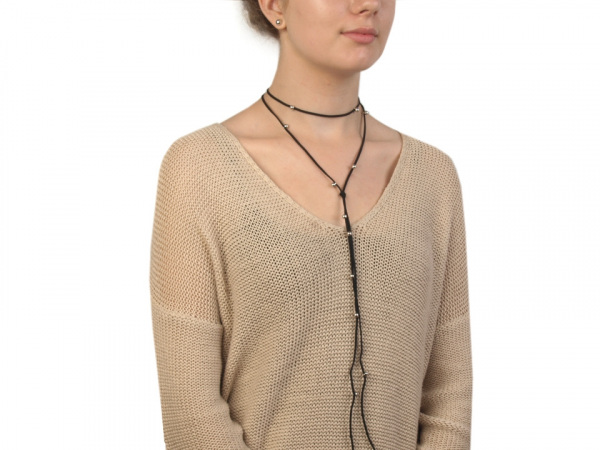 Náhrdelník choker / obojek s korálky