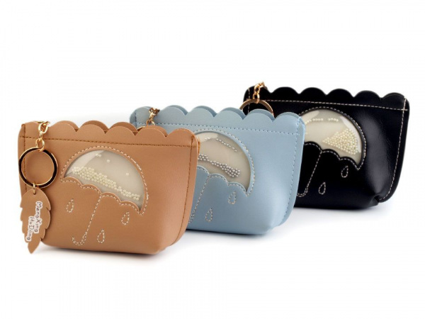 Peněženka / klíčenka s přesýpacím deštníkem