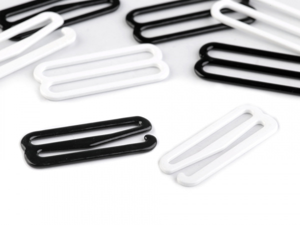 Háček a posunovač na prádlo šíře 30 mm kovový