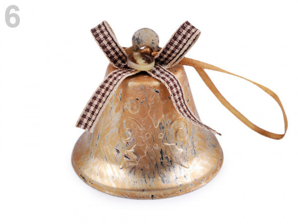 Vánoční zvoneček 60x65 mm