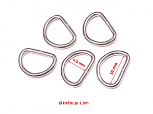 Polokroužek kovový 10mm