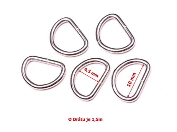 Polokroužek kovový 10mm