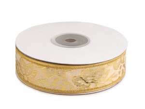 Stuha s lurexem šíře 25 mm