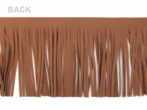 Třásně z eko kůže šíře 11 cm