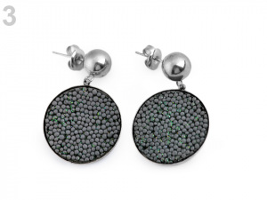 Náušnice z nerezové oceli placky menší