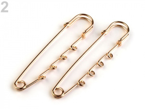 Ozdobný spínací špendlík s očky