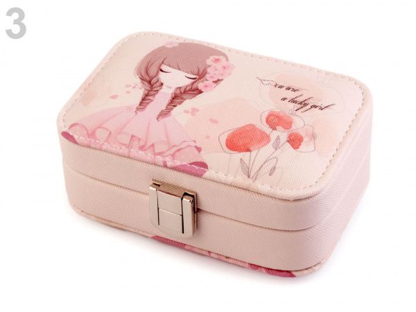 Malá šperkovnice s potiskem 4,5x8,5x13 cm