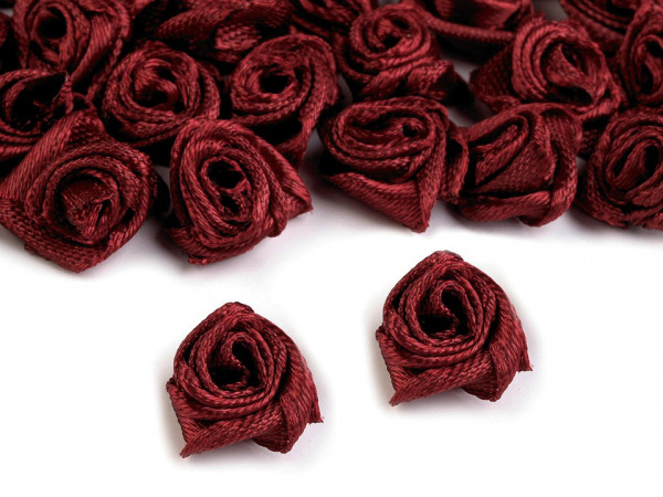 Saténová růže Ø12-15 mm