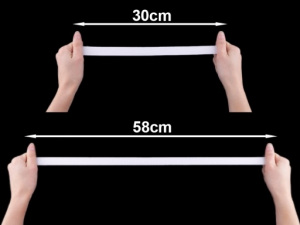 Pruženka hladká šíře 20mm tkaná bílá ČESKÝ VÝROBEK