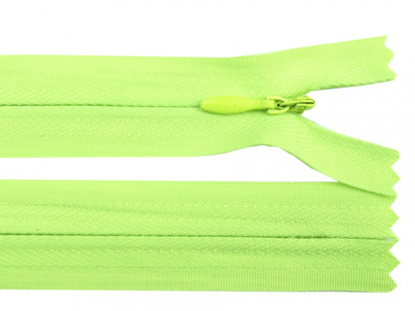 Zip skrytý nedělitelný 3 mm délka 55 cm