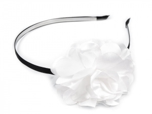 Kovová čelenka do vlasů s květem