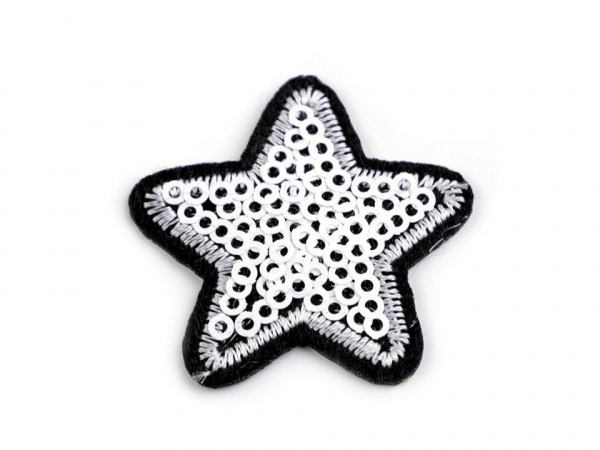 Nažehlovačka hvězda s flitry