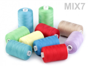 Polyesterové nitě pro overlocky i klasické šití návin 1000 m PES 40/2 James