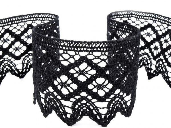 Bavlněná krajka paličkovaná šíře 68 mm