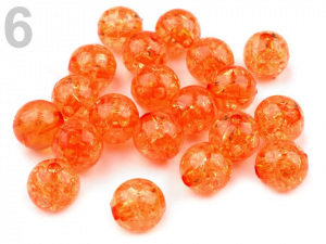 Plastové korálky kraklované Ø10 mm