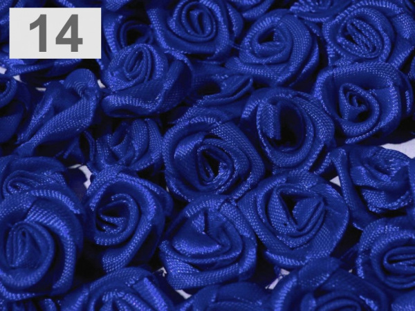 Saténová růže Ø13-15 mm 2. jakost