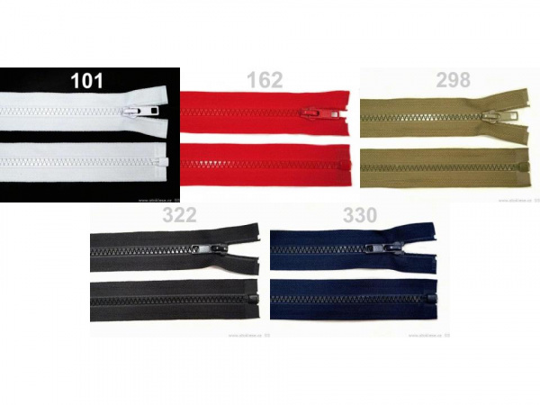Kostěný zip No 5 délka 95 cm bundový