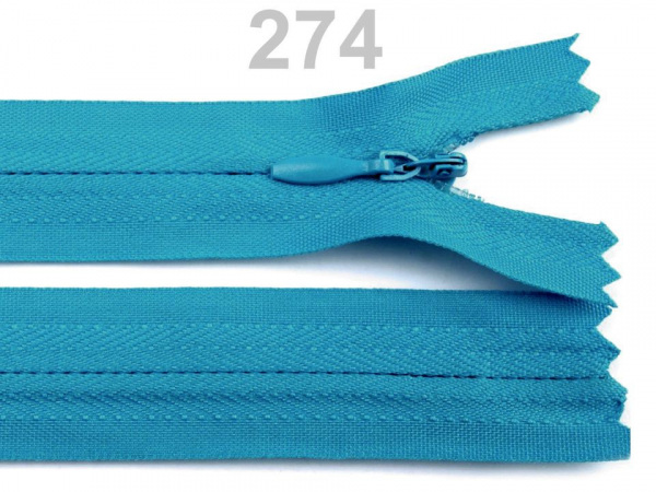 Spirálový zip skrytý No 3 délka 40 cm
