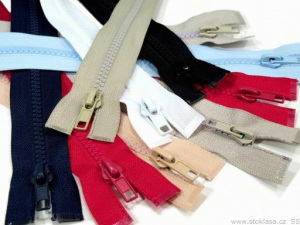 Kostěný zip No 5 délka 75 cm bundový