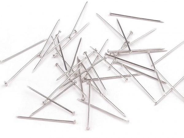 Celokovové špendlíky délka 28 mm