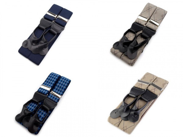 Šle na knoflíky šíře 3,5 cm délka 120 cm