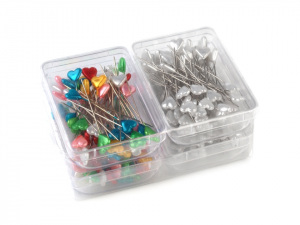 Ozdobné špendlíky délka 55 mm srdce