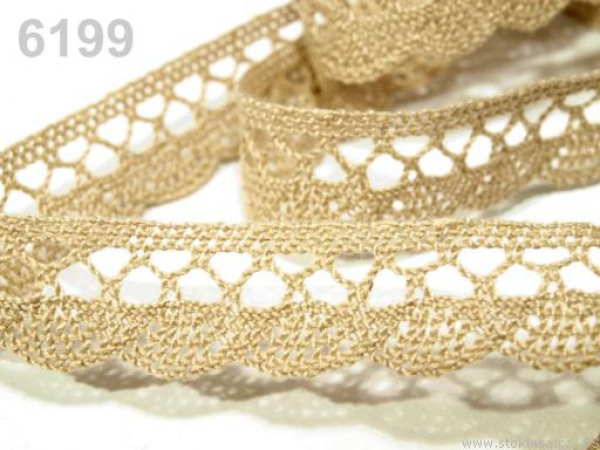 Bavlněná krajka paličkovaná šíře 18 mm