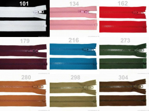 Kostěný zip No 5 délka 50 cm bundový