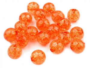 Plastové korálky kraklované Ø10 mm