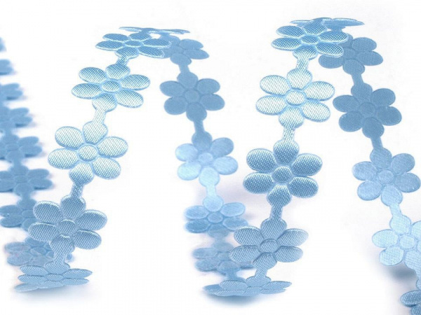 Saténový prýmek šíře 10 mm květ