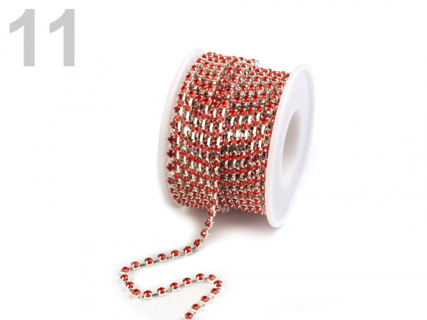 Štrasový prýmek / borta šíře 2,9 mm