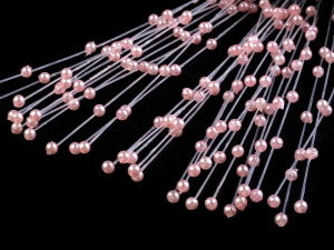 Svatební vývazek délka 18 cm a 21 cm perličky