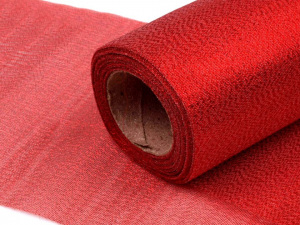 Řezaná stuha šíře 15 cm s lurexem