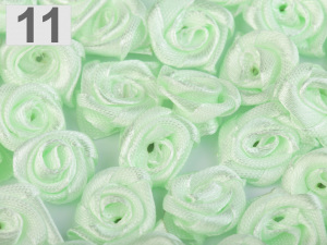 Saténová růže Ø13-15 mm 2. jakost