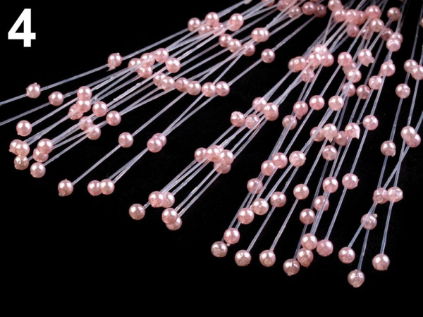 Svatební vývazek délka 18 cm a 21 cm perličky