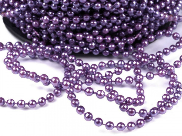 Perlový vánoční řetěz Ø4 mm