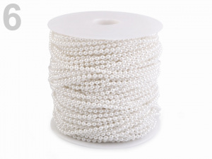 Perlový vánoční řetěz Ø3 mm